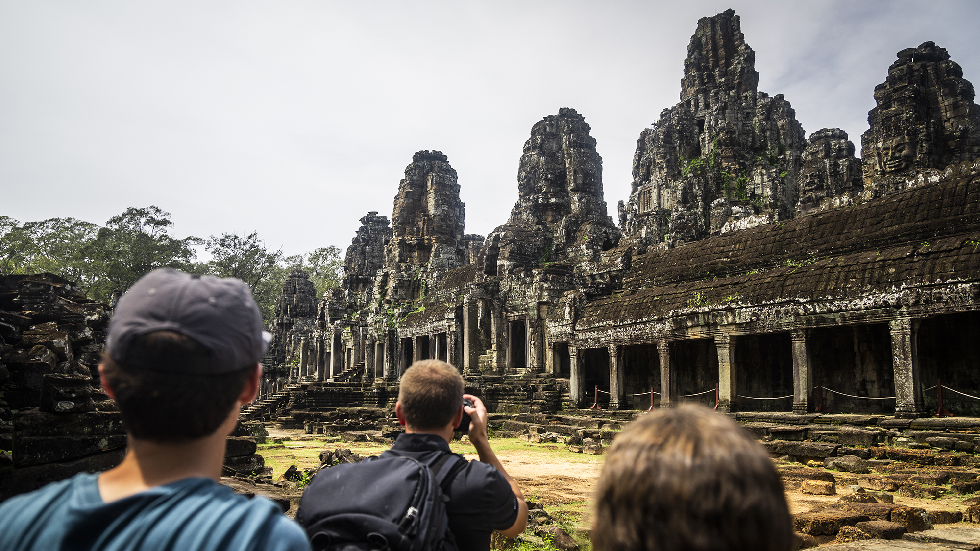 BYU students view Cambodian ruins